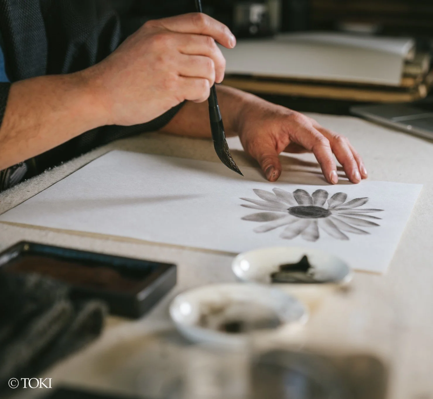 Suiboku-ga - Japanese Ink Painting - With the Most Prominent